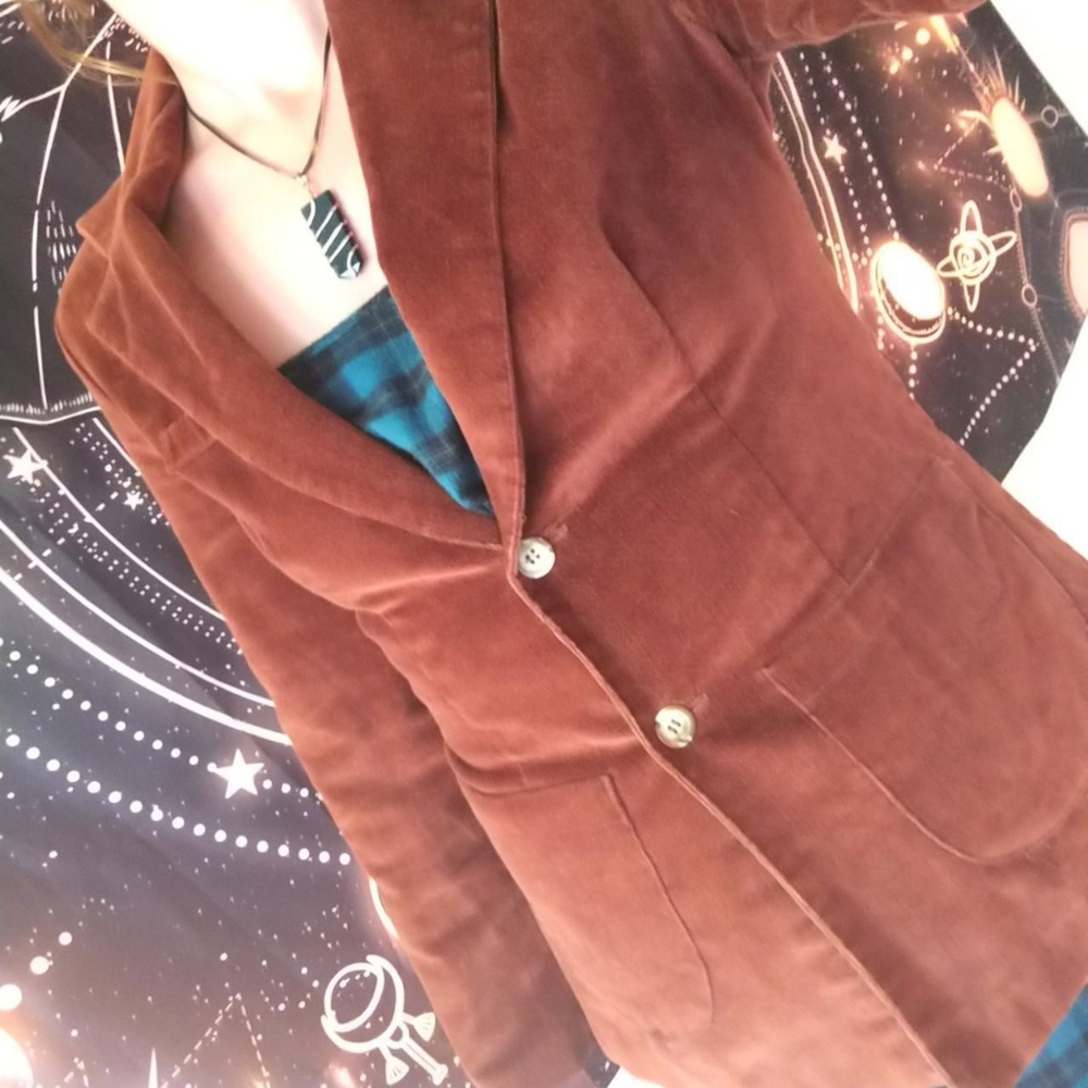 SOLD! Quality Vintage Faux Suede Blazer - Picture 8 of 8